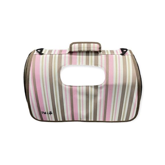 Pet Life ® 'Easy Folding' Zippered Folding Lightweight Pet Dog Crate Carrier - Picture 4 of 8